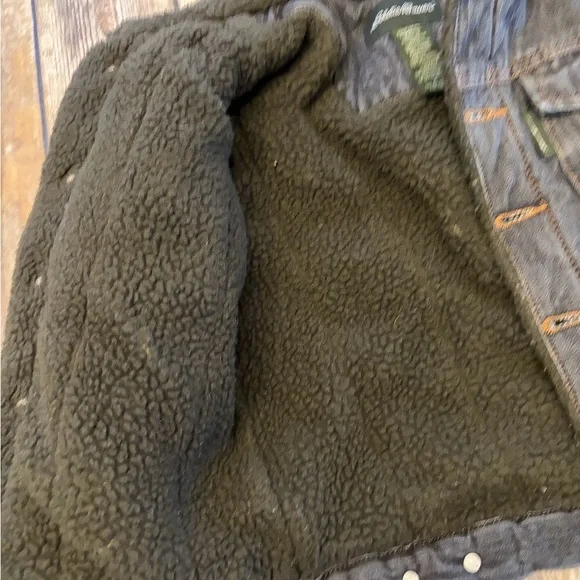 Eddie Bauer Denim Jacket with Fleece Lining - Picture 2 of 5